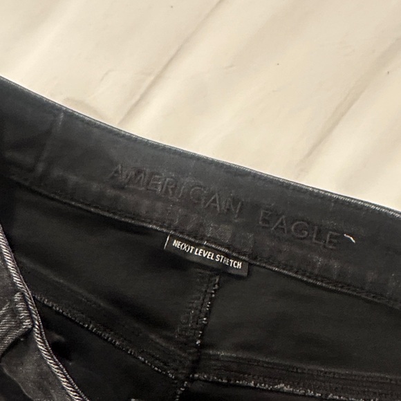 American Eagle Black Denim Mini Skirt - Picture 3 of 6